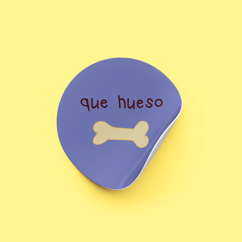 Sticker Que hueso