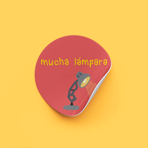 Sticker Mucha lámpara