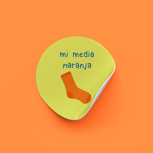 Sticker Mi media naranja