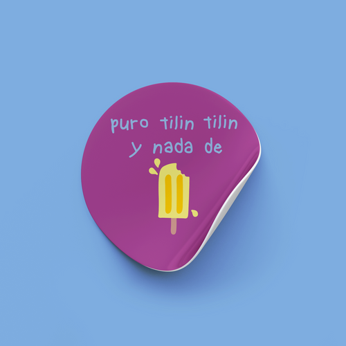 Sticker Puro tilín tilín y nada de paleta