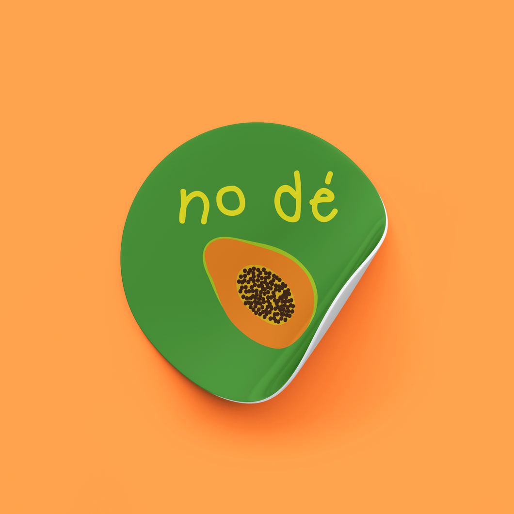 Sticker No dé papaya