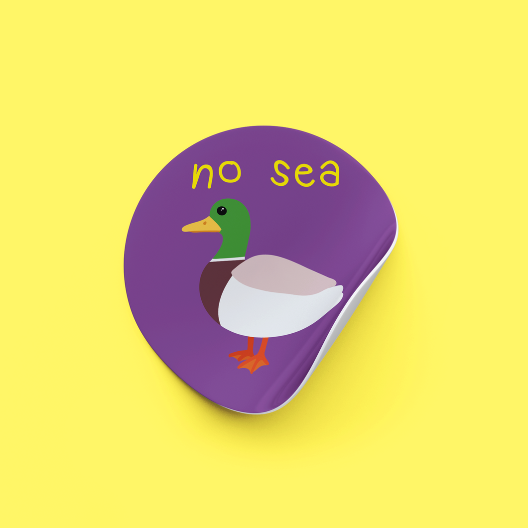 Sticker No sea pato