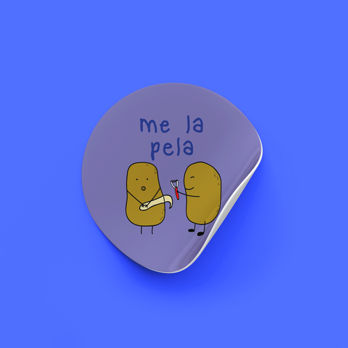 Sticker Me la pela