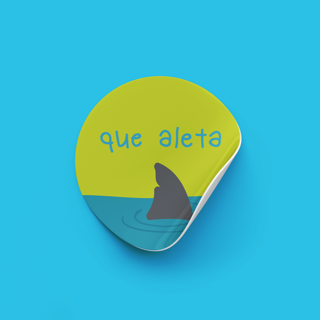 Sticker Que aleta