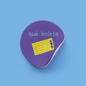 Sticker Qué boleta