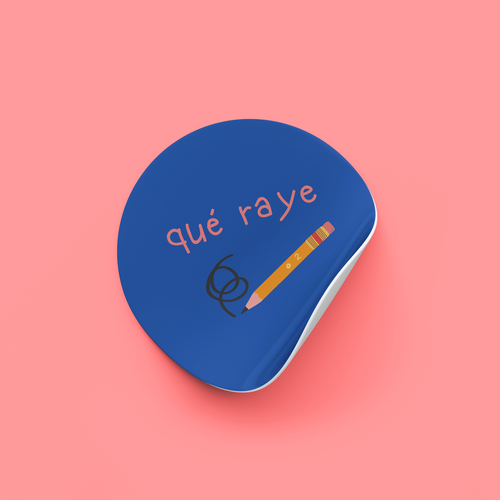 Sticker Qué raye